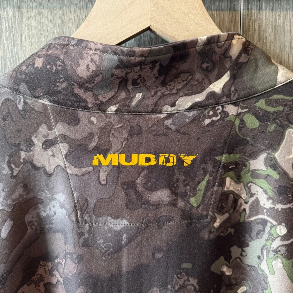 Muddy TRX 1/4 Zip Hunting Shirt Mens 3XL Camo Veil Lightweight Performance NWT